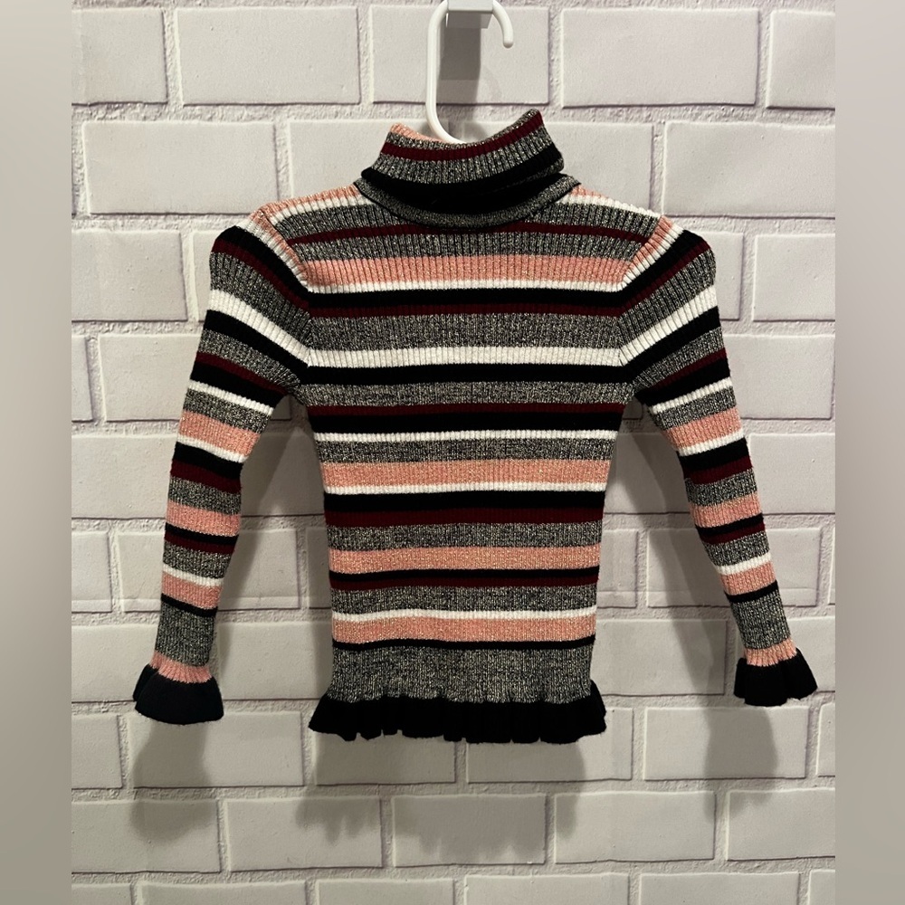 PRIMARK little girls striped stretch sweater /size 3-4 years